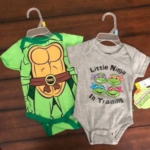 Ninja Turtle Onsies 3/6 Months